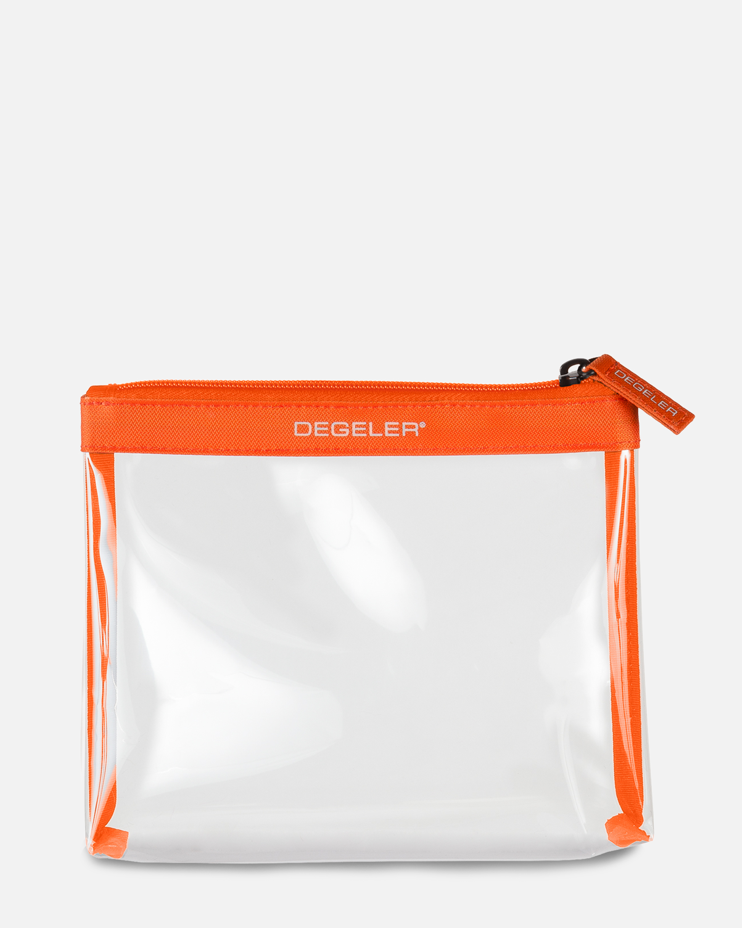Transparent Toiletry Bag Orange