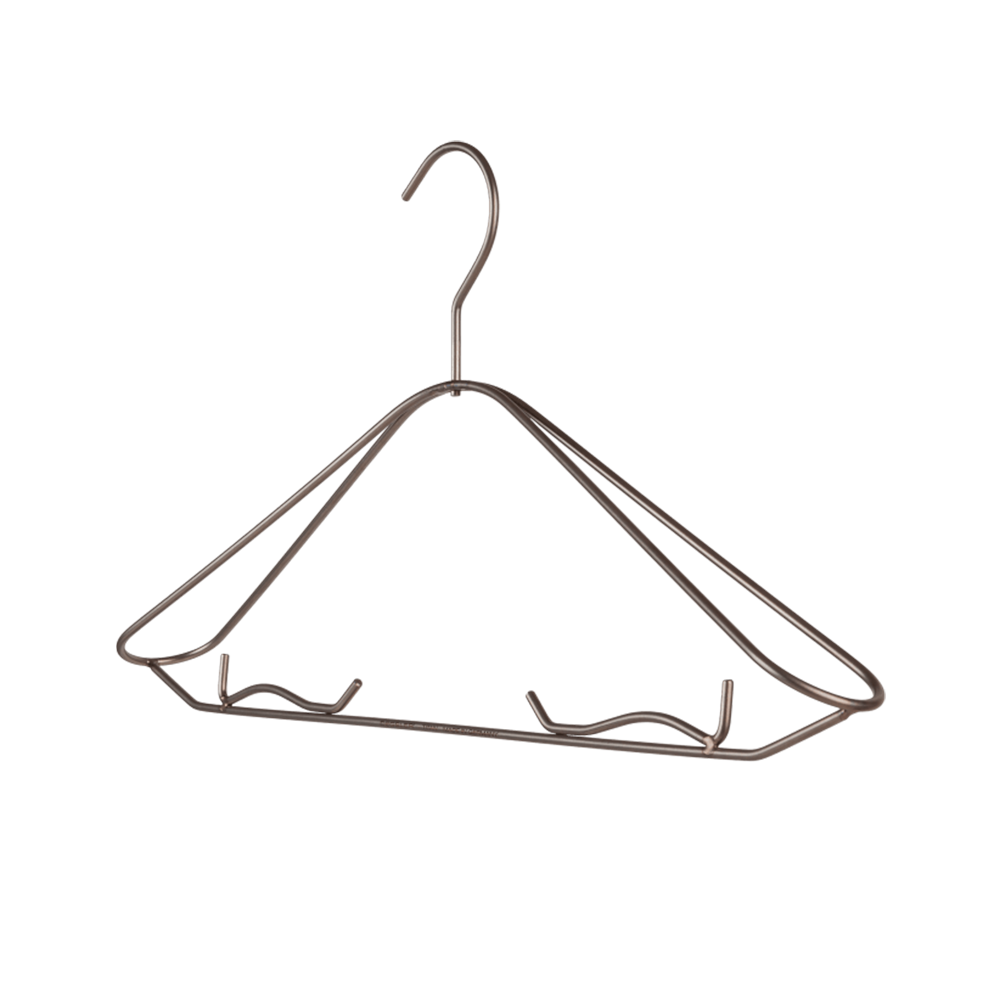 Emuca Klappbarer Kleiderbügel für Kleiderschrank, verstellbar 830-1.150 mm,  bis 12 kg, Stahl, Titan — Brycus